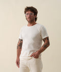 Industry of All Nations clean crewneck t-shirt, undyed organic cotton
