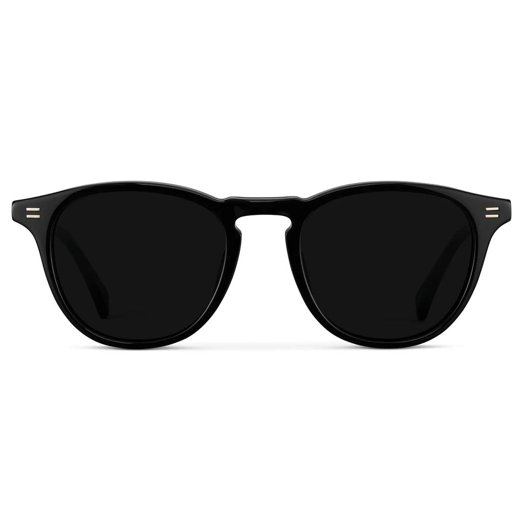 WMP Eyewear Cameron polarized sunglasses in black with triple black lens