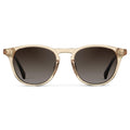 WMP Eyewear Cameron polarized sunglasses in sand brown with brown gradient lens