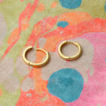 Kris Nations sunny side hoop earrings in 18k gold vermeil