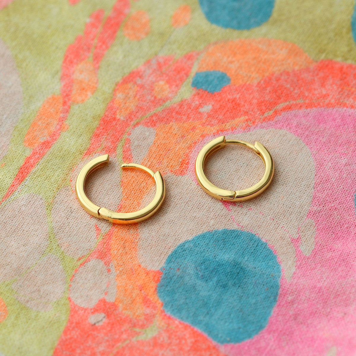 Kris Nations sunny side hoop earrings in 18k gold vermeil
