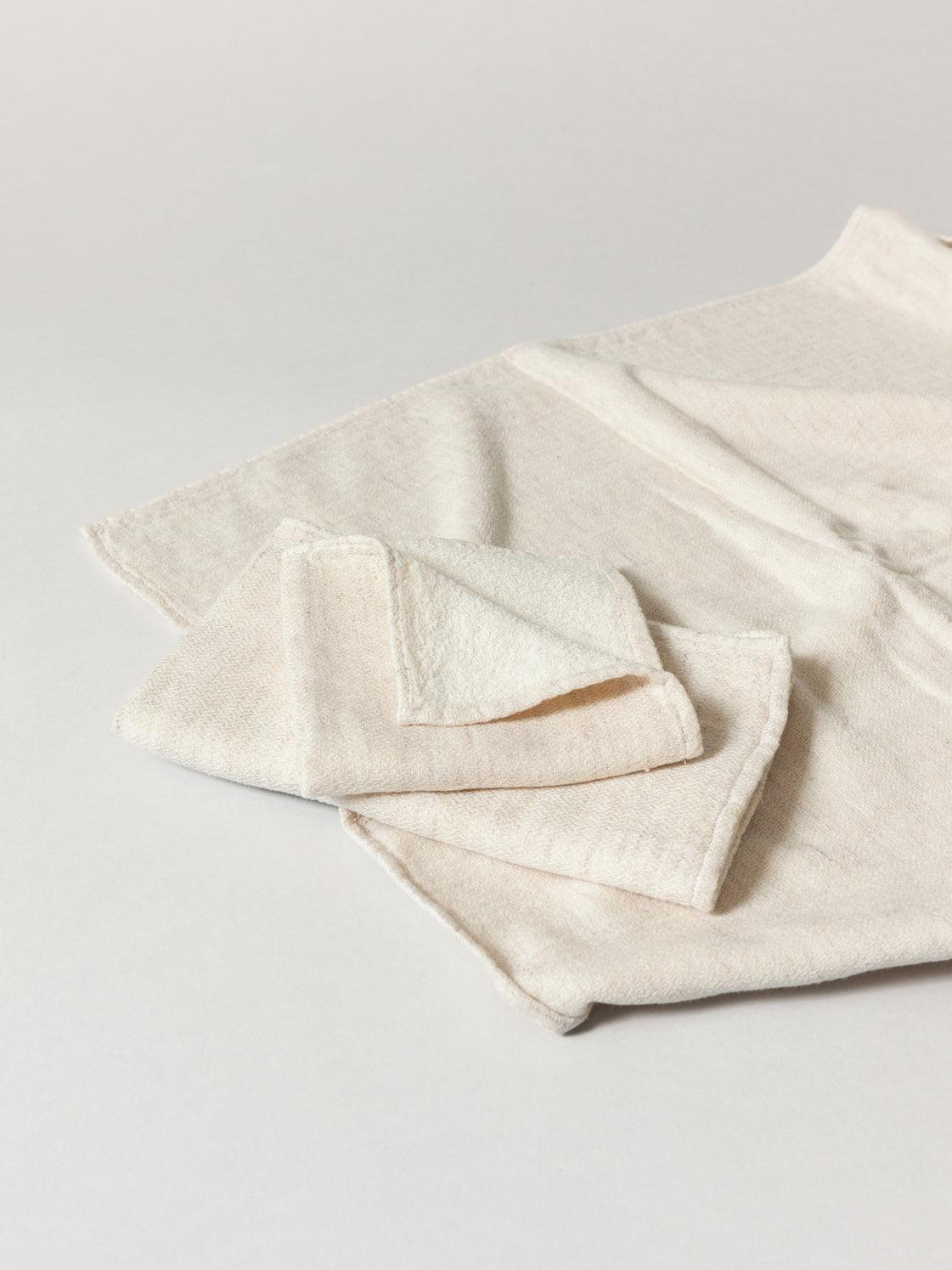 Morihata Claire Towel, Almond Powder, folded