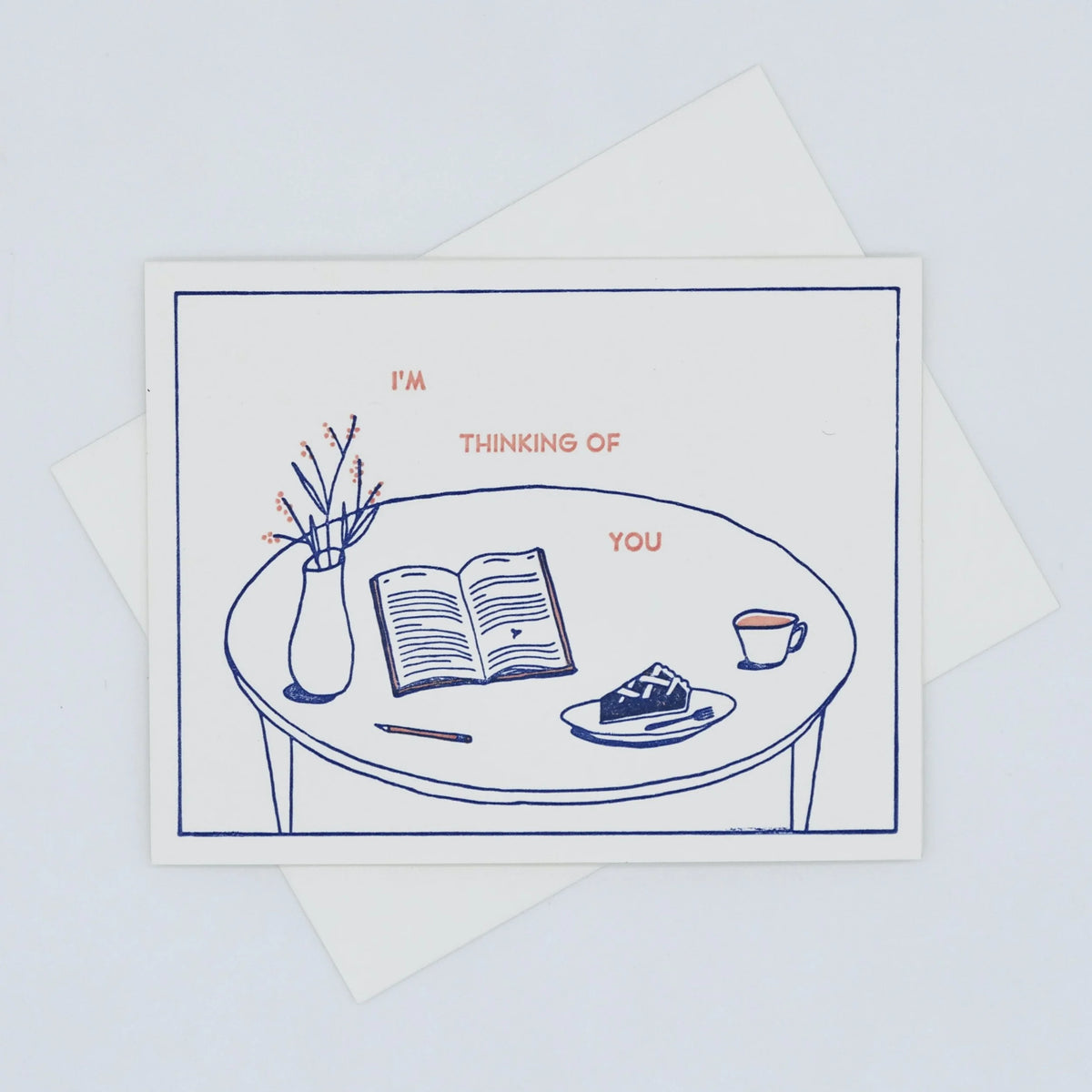 Thinking of You letterpress card
