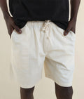 Industry of All Nations Ponya drawstring shorts, undyed organic cotton