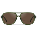 WMP Eyewear Rally polarized sunglasses in olive green