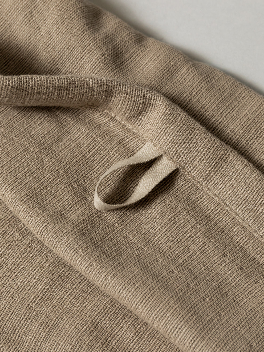 Morihata 2.5-Ply Gauze Kitchen Towel, Beige, folded