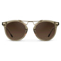 WMP Eyewear Skyler polarized sunglasses in crystal taupe brown
