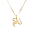 Kris Nations snake charm necklace in 18k gold vermeil