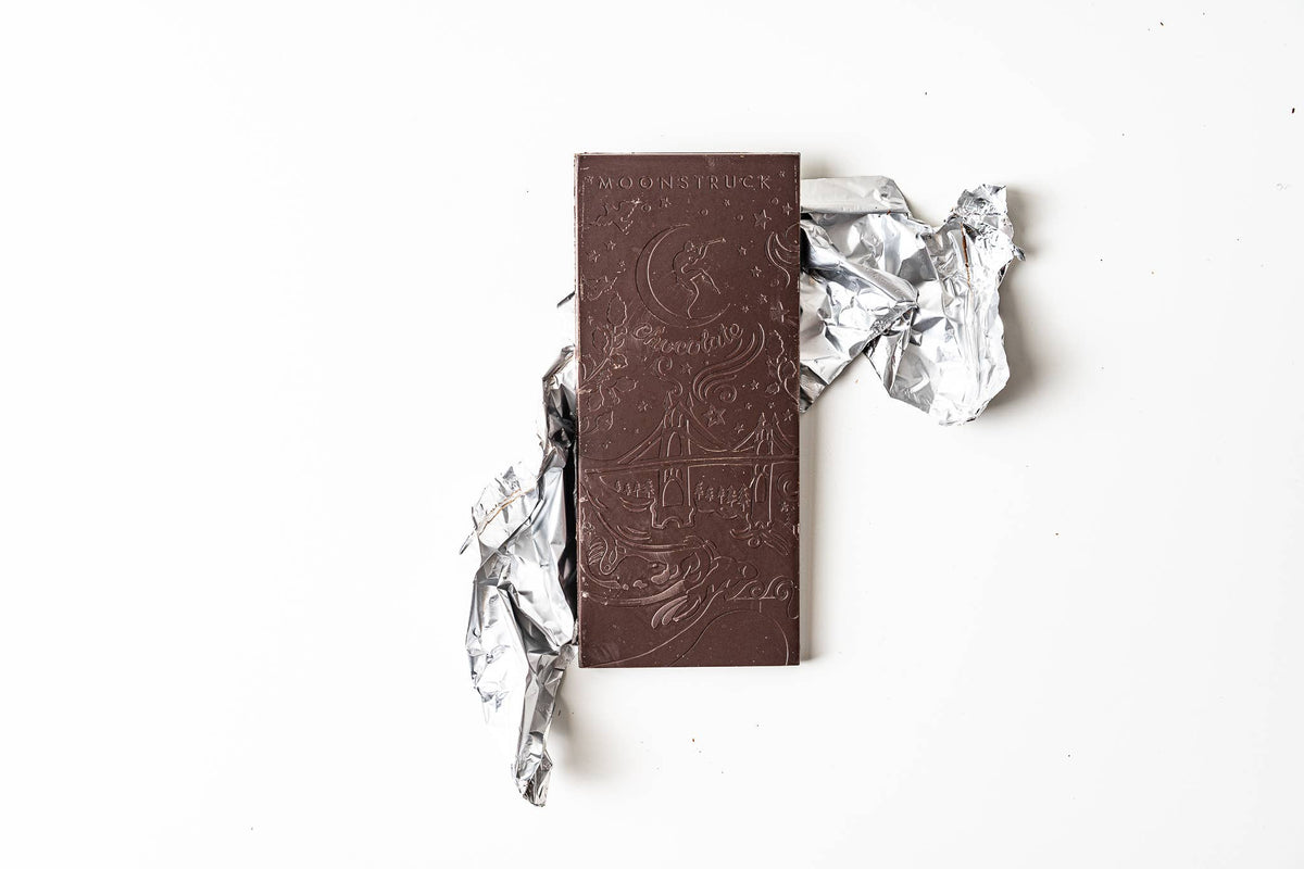 Moonstruck Chocolate Co - Salty Dark Sea Salt Almond Bar