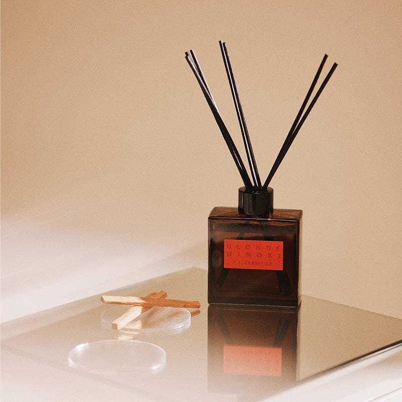 P.F. Candle Co. Blonde Hinoki HI-FI reed diffuser