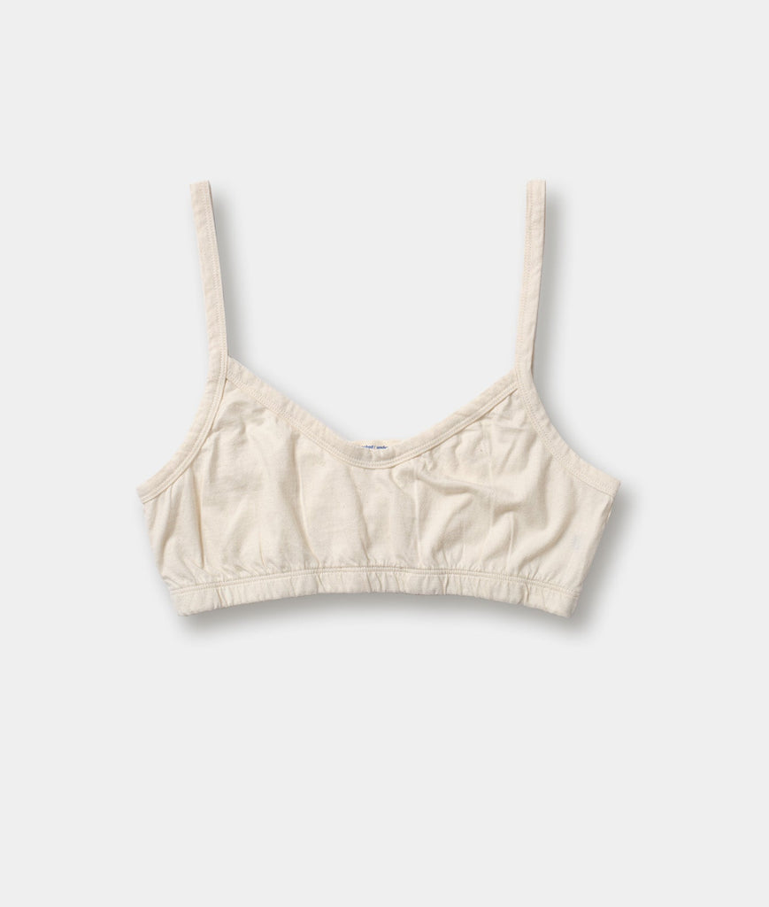 Industry of All Nations organic cotton bralette, undyed
