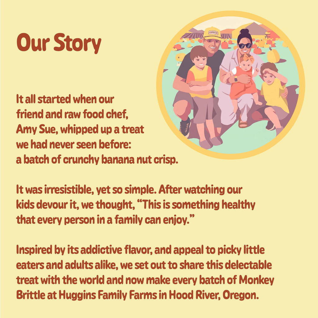Huggins Family Farms - Monkey Brittle - Original - Case of (6) 2oz Bags
