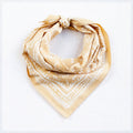 Sand Bandana, geometric diamond print, hand screen printed by Maryink