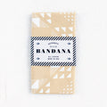 Sand Bandana, quilt pattern, hand printed by Maryink