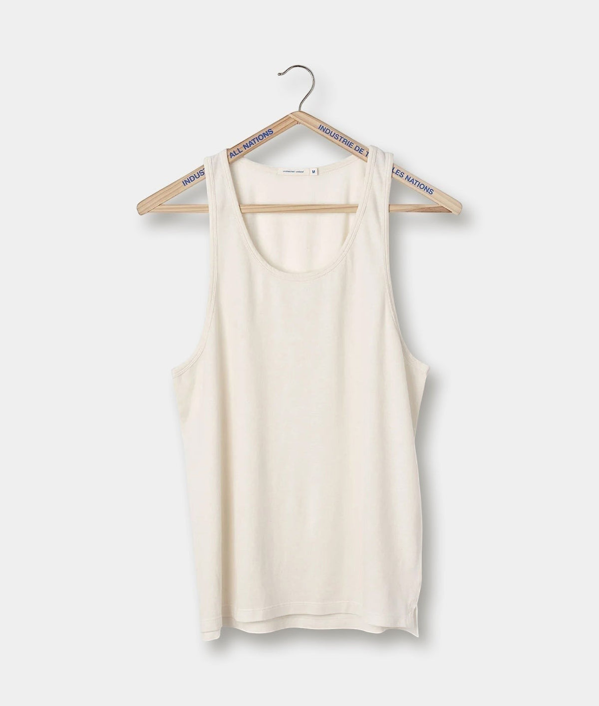Industry of All Nations pique tank, undyed organic cotton