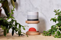 Wolf Ceramics planter with tray, wheel-thrown stoneware